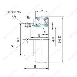 Подшипник U08+ER
