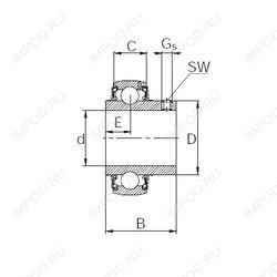 Подшипник UC205-16 Подшипник UC205-16