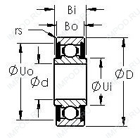 Подшипник SRW4-2RS