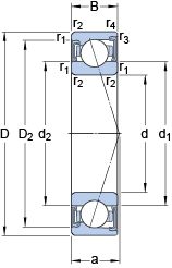 Подшипник S7022 CD/HCP4A
