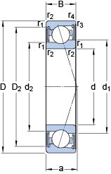 Подшипник S71905 CE/HCP4A