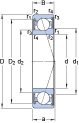 Подшипник S71920 ACE/P4A Подшипник S71920 ACE/P4A