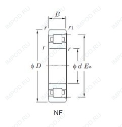 Подшипник S6204-2RSR