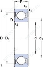 Подшипник RLS 6-2RS1 Подшипник RLS 6-2RS1