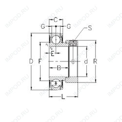 Подшипник RAE12-NPPB