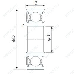 Подшипник R24-RS