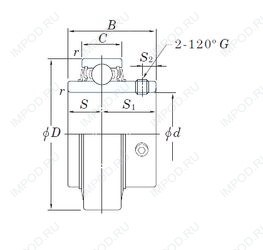 Подшипник RB204-12 Подшипник RB204-12