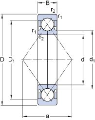 Подшипник QJ 208 PHAS Подшипник QJ 208 PHAS