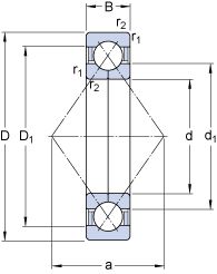 Подшипник QJ 1248 MA/344524 Подшипник QJ 1248 MA/344524