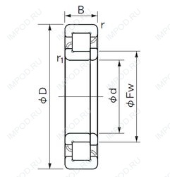 Подшипник NUP 422
