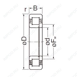 Подшипник NUP205EG Подшипник NUP205EG