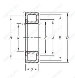 Подшипник NUP2209E.TVP Подшипник NUP2209E.TVP