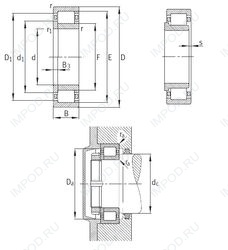 Подшипник NUP2344-EX-M1 Подшипник NUP2344-EX-M1