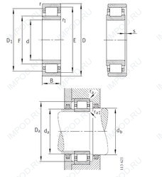 Подшипник NU2252-E-M1 Подшипник NU2252-E-M1