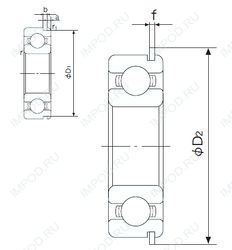Подшипник NU264-EX-TB-M1