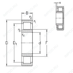 Подшипник NU312-E-MA6