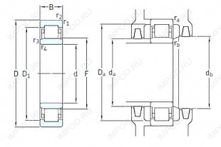Подшипник NU312ECM/HC5C3