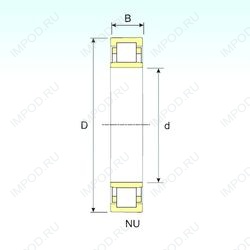 Подшипник NU 18/900 Подшипник NU 18/900
