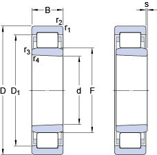 Подшипник NU 208 ECKP Подшипник NU 208 ECKP