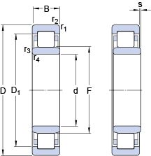 Подшипник NU 205 ECPHA