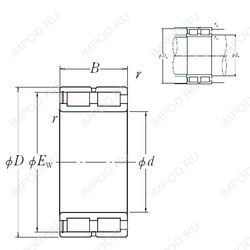 Подшипник NNCF4952V Подшипник NNCF4952V