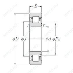 Подшипник NJ2256 Подшипник NJ2256