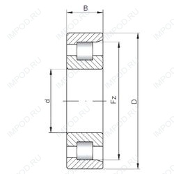 Подшипник NF28/710 Подшипник NF28/710