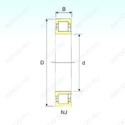 Подшипник NJ 2252