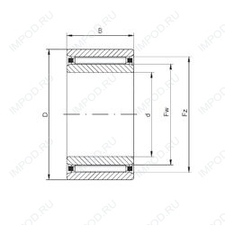 Подшипник NAO25x42x16