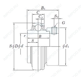 Подшипник NA211-34 Подшипник NA211-34