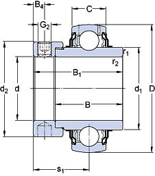 Подшипник YEL 210-115-2F Подшипник YEL 210-115-2F