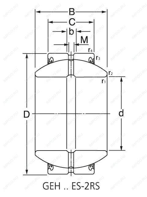 Подшипник GE45 ES-2RS Подшипник GE45 ES-2RS