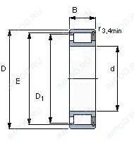 Подшипник NCF2938