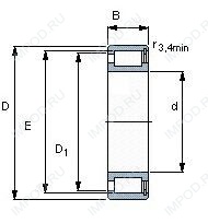 Подшипник NCF3007