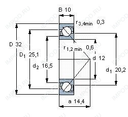 Подшипник B7201 E.T.P4S.UL Подшипник B7201 E.T.P4S.UL