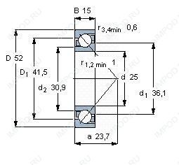 Подшипник B7205 E.T.P4S.UL