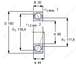 Подшипник B7218 E.T.P4S.UL