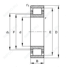 Подшипник N220 E.M1.C3
