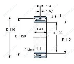 Подшипник NNU4920 BK.SPW33