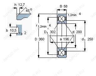 Подшипник QJ240 N2.MPA