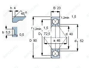 Подшипник QJ308 MPA.C3