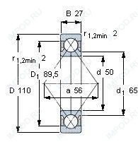Подшипник QJ310 MA.C2L