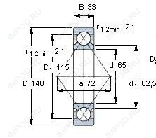 Подшипник QJ313 MA Подшипник QJ313 MA