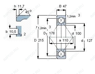 Подшипник QJ320 N2.MPA