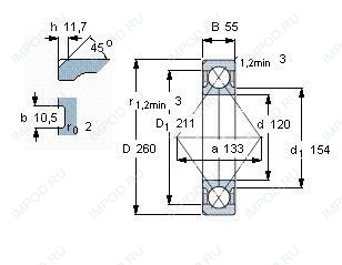 Подшипник QJ324 N2.MPA