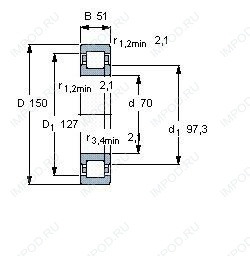Подшипник NUP2314 E.TVP3.C3