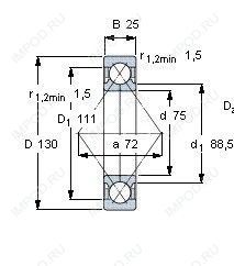 Подшипник QJ215 MPA.C3