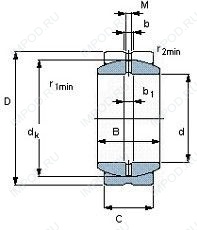 Подшипник GE40KRRB