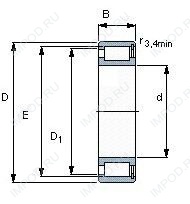 Подшипник NCF2924 CV