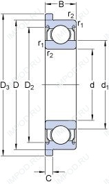 Подшипник D/W R155 R-2ZS